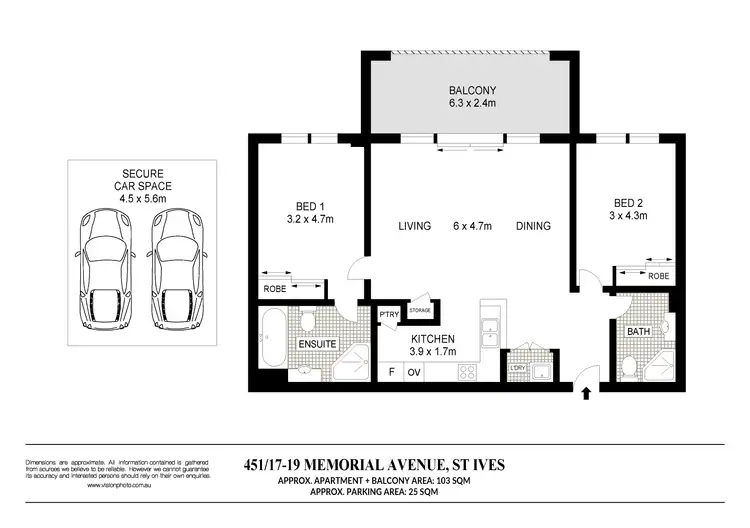 Floorplan of Homely apartment listing, 451/17-19 Memorial Avenue, St Ives NSW 2075