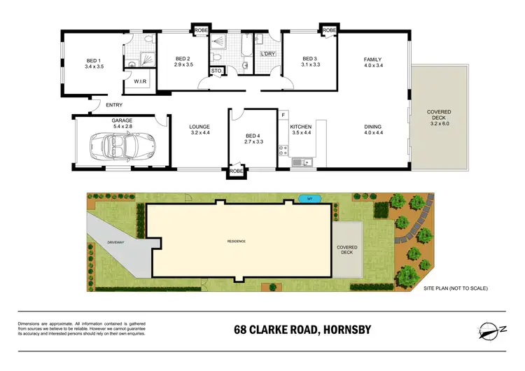 Floorplan of Homely house listing, 68 Clarke Road, Hornsby NSW 2077