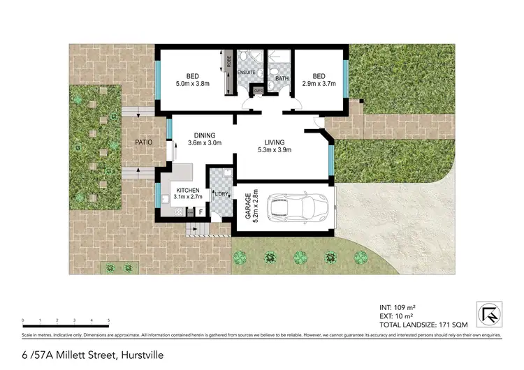 Floorplan of Homely villa listing, 6/57A Millett Street, Hurstville NSW 2220