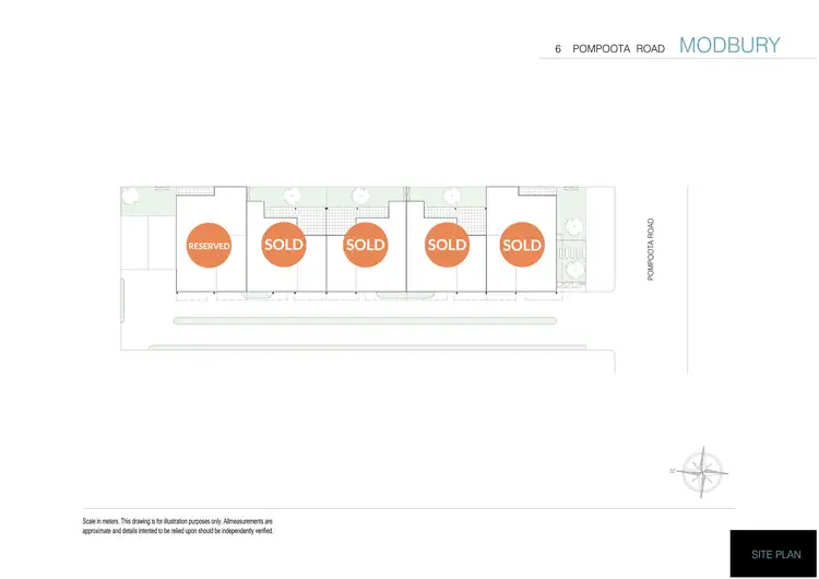 Floorplan of Homely townhouse listing, 6 Pompoota Road, Modbury SA 5092