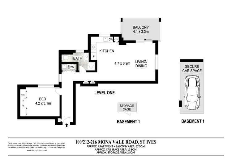 Floorplan of Homely unit listing, 100/212-216 Mona Vale Road, St Ives NSW 2075