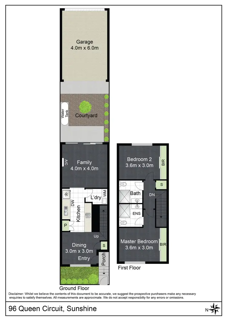 Floorplan of Homely townhouse listing, 96 Queen Circuit, Sunshine VIC 3020