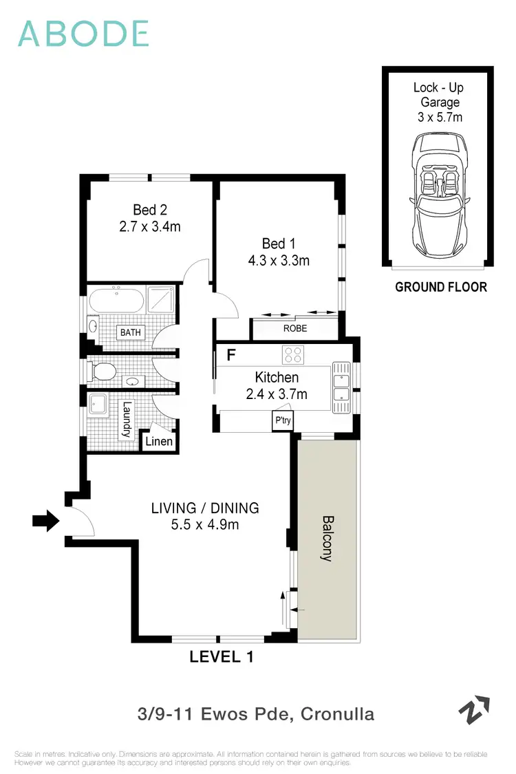 Floorplan of Homely apartment listing, 3/9-11 Ewos Parade, Cronulla NSW 2230