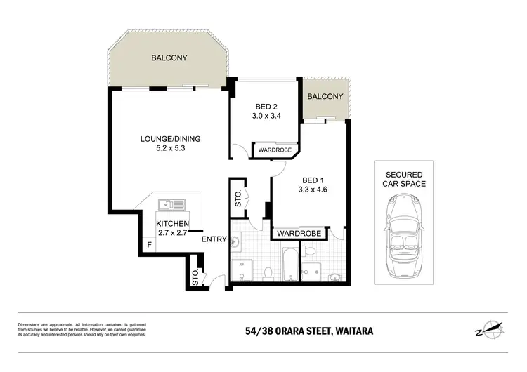 Floorplan of Homely unit listing, 54/38 Orara Street, Waitara NSW 2077