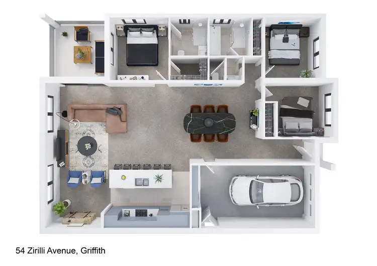 Floorplan of Homely house listing, 54 Zirilli Avenue, Griffith NSW 2680