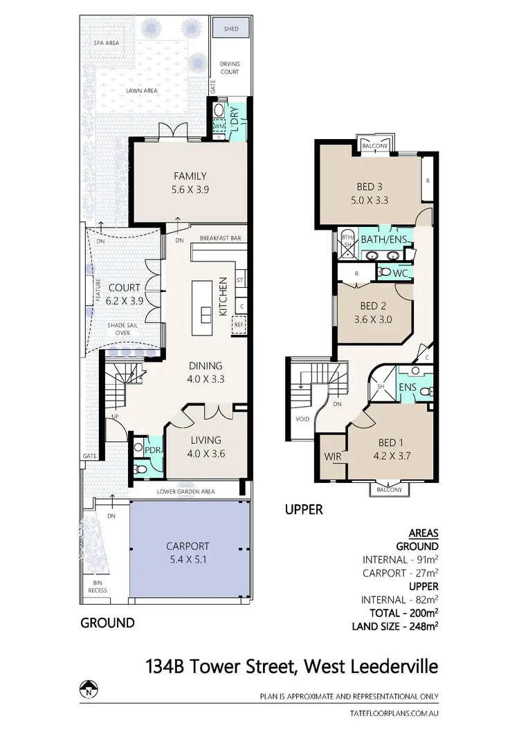 Floorplan of Homely house listing, 134b Tower Street, West Leederville WA 6007
