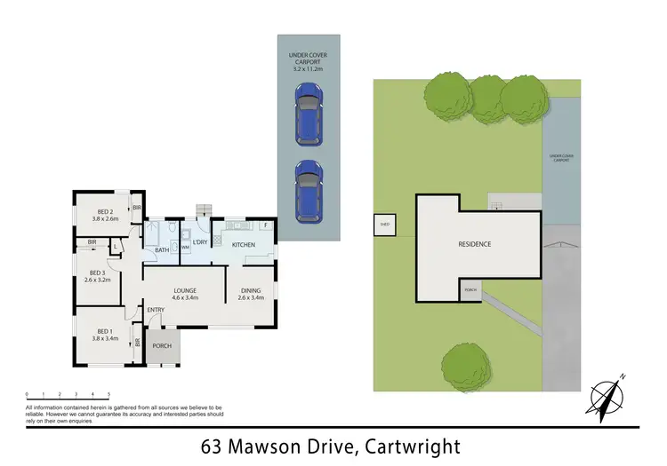 Floorplan of Homely house listing, 63 Mawson Drive, Cartwright NSW 2168