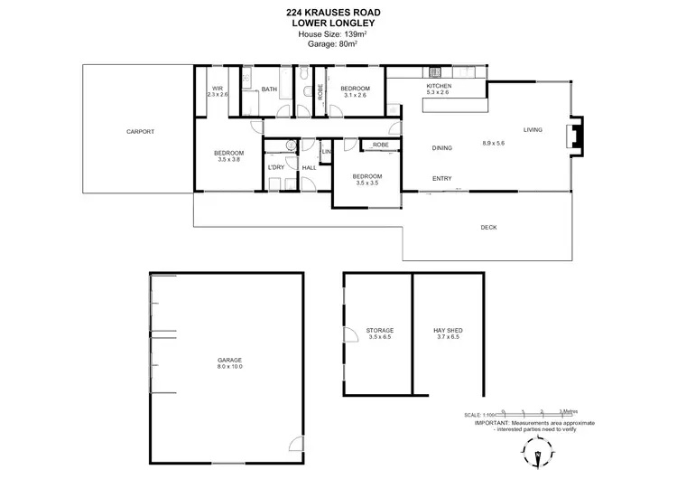 Floorplan of Homely house listing, 224 Krauses Road, Lower Longley TAS 7109