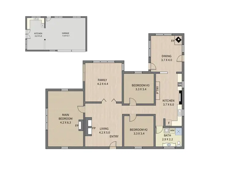 Floorplan of Homely rural property listing, 200 Buffalo North Rd, Buffalo VIC 3958