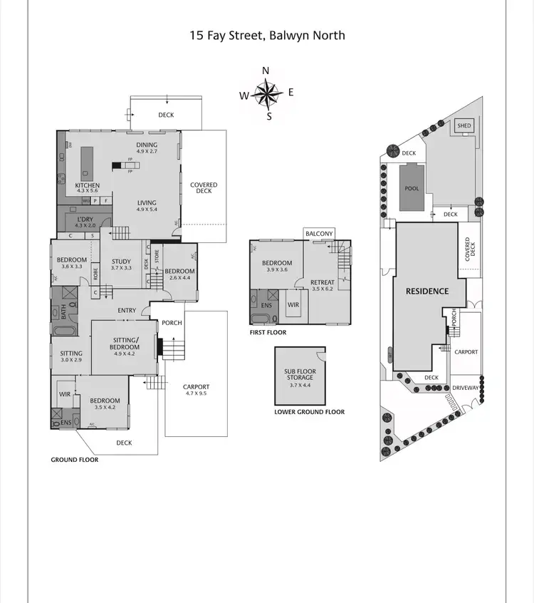 Floorplan of Homely house listing, 15 Fay Street, Balwyn North VIC 3104