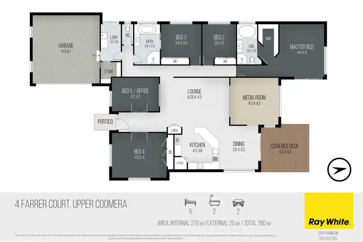 Floorplan of Homely house listing, 4 Farrer Court, Upper Coomera QLD 4209