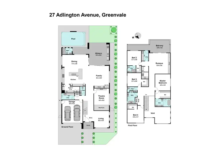 Floorplan of Homely house listing, 27 Adlington Avenue, Greenvale VIC 3059