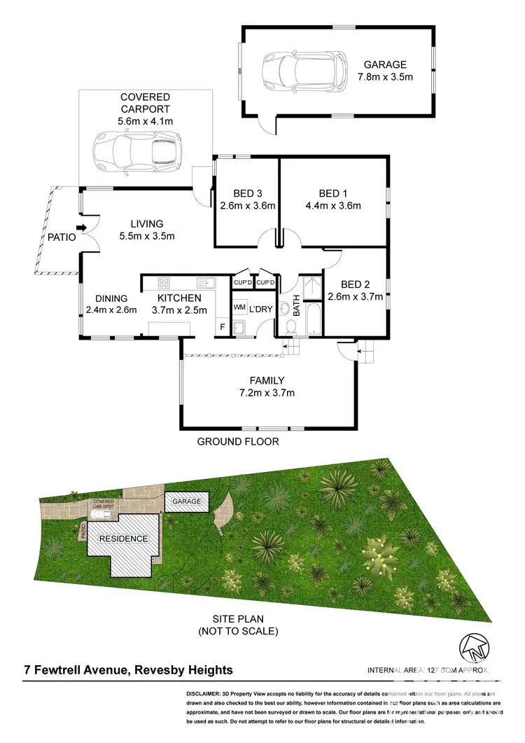 Floorplan of Homely house listing, 7 Fewtrell Avenue, Revesby Heights NSW 2212