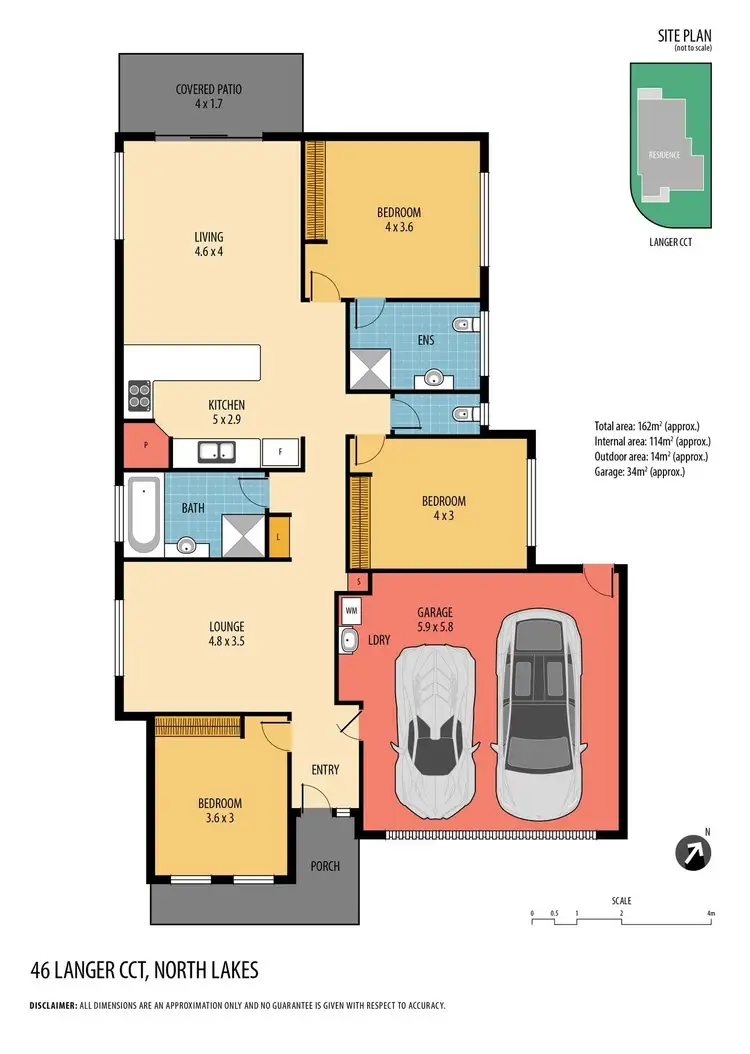 Floorplan of Homely house listing, 46 Langer Circuit, North Lakes QLD 4509