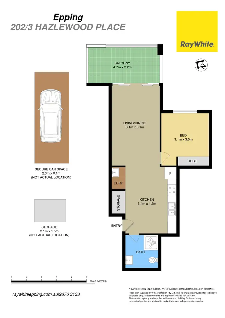 Floorplan of Homely apartment listing, 202/3 Hazlewood Place, Epping NSW 2121