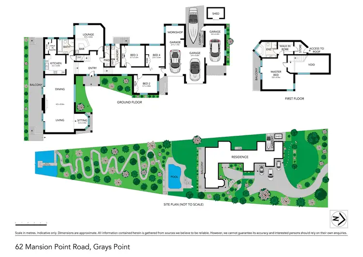 Floorplan of Homely house listing, 62 Mansion Point Rd, Grays Point NSW 2232