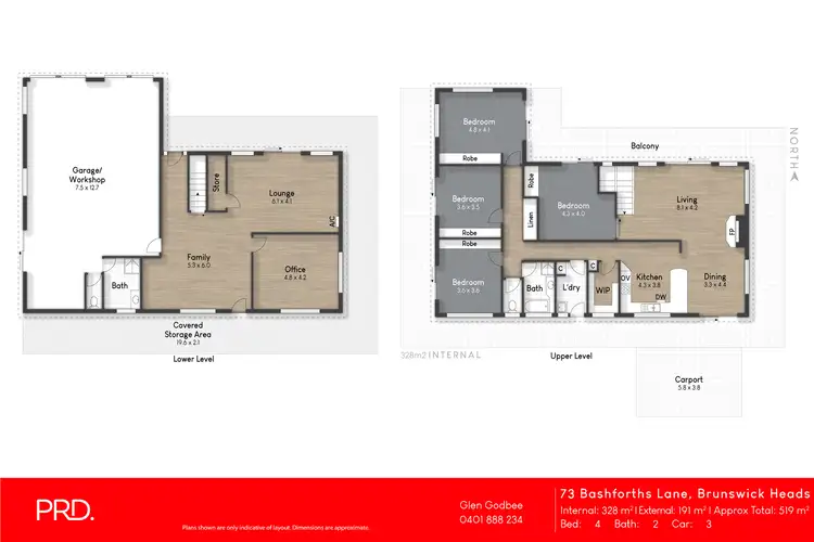 Floorplan of Homely rural property listing, 73 Bashforths Lane, Brunswick Heads NSW 2483