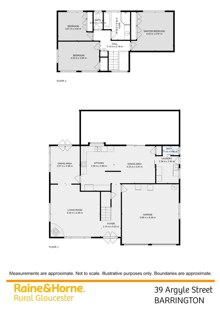 Floorplan of Homely house listing, 39 Argyle Street Barrington via, Gloucester NSW 2422
