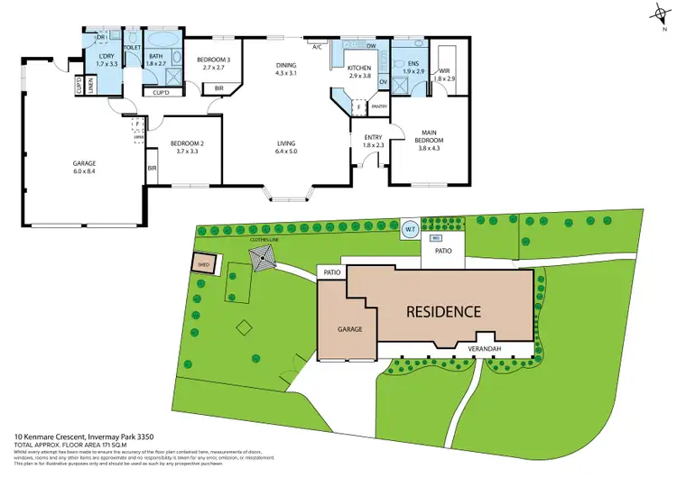 Floorplan of Homely house listing, 10 Kenmare Crescent, Invermay Park VIC 3350