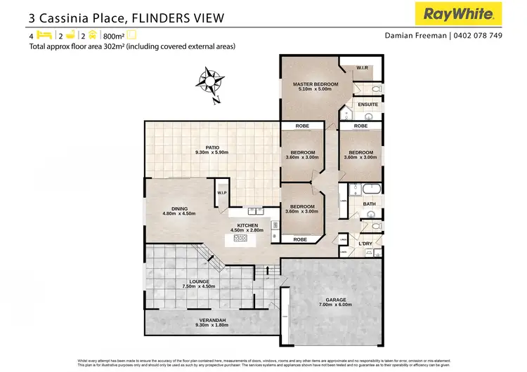 Floorplan of Homely house listing, 3 Cassinia Place, Flinders View QLD 4305