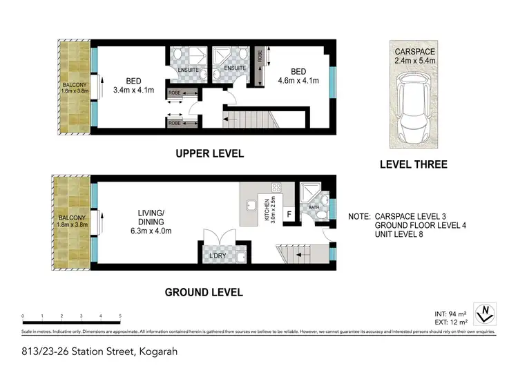 Floorplan of Homely apartment listing, 813/23-26 Station Street, Kogarah NSW 2217