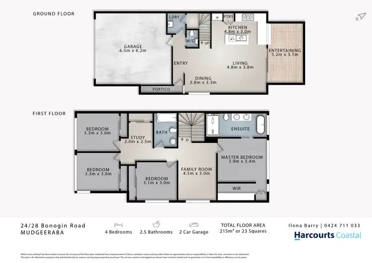 Floorplan of Homely townhouse listing, 24/28 Bonogin Road, Mudgeeraba QLD 4213