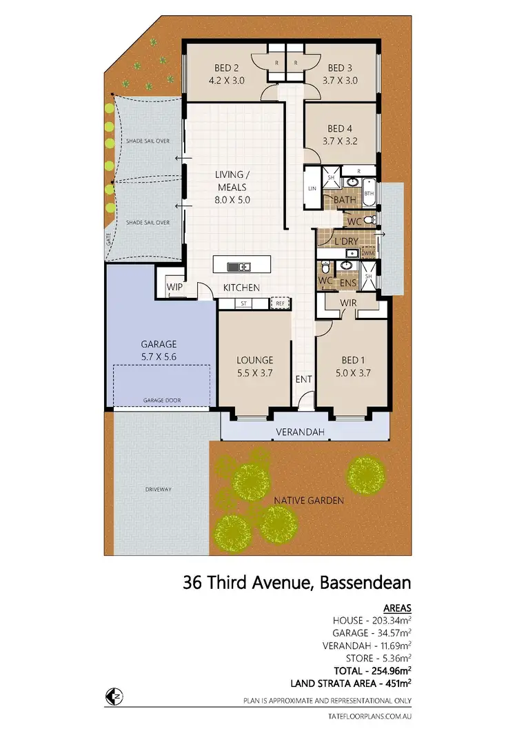 Floorplan of Homely house listing, 36 Third Avenue, Bassendean WA 6054