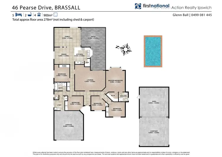 Floorplan of Homely house listing, 46 Pearse Drive, Brassall QLD 4305