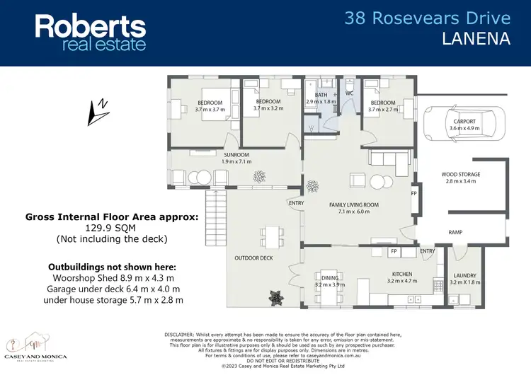 Floorplan of Homely house listing, 38 Rosevears Drive, Lanena TAS 7275