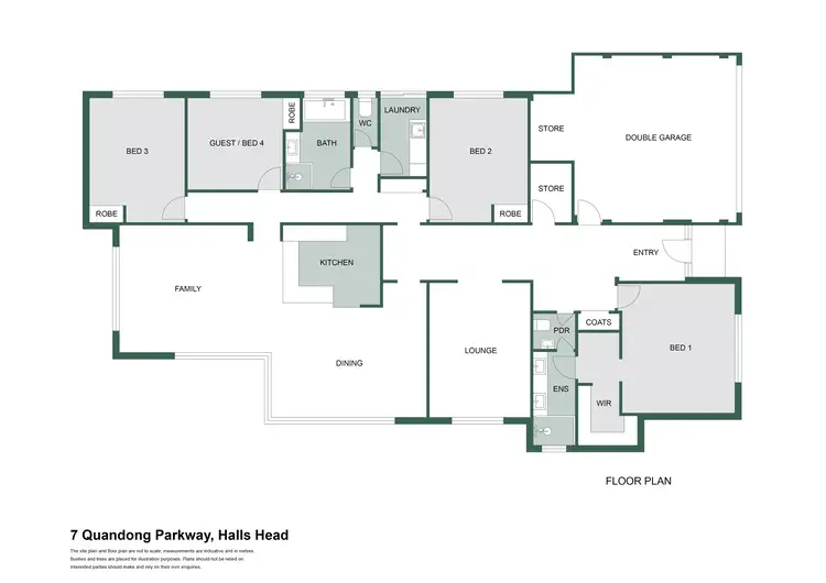 Floorplan of Homely house listing, 7 Quandong Parkway, Halls Head WA 6210
