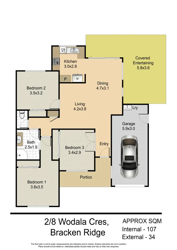 Floorplan of Homely house listing, 2/8 Wodala Crescent, Bracken Ridge QLD 4017