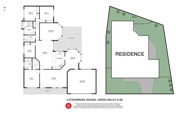 Floorplan of Homely house listing, 2 Stradbroke Avenue, Green Valley NSW 2168