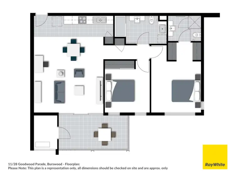 Floorplan of Homely apartment listing, 11/28 Goodwood Parade, Burswood WA 6100
