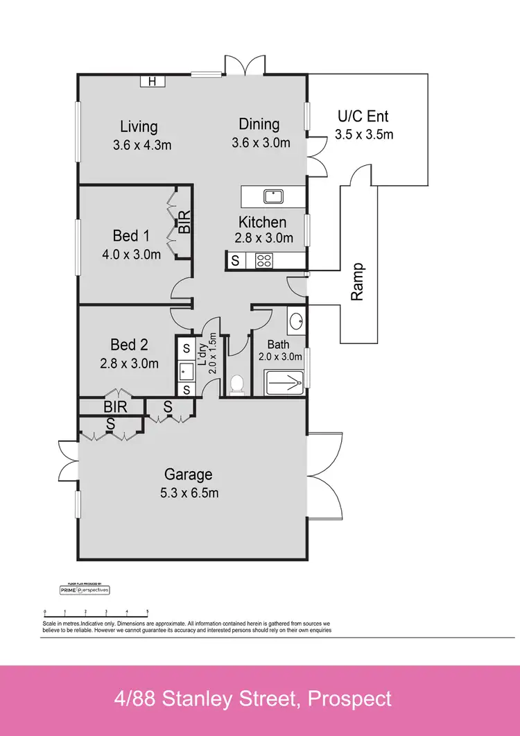Floorplan of Homely unit listing, 4/88 Stanley Street, Prospect TAS 7250