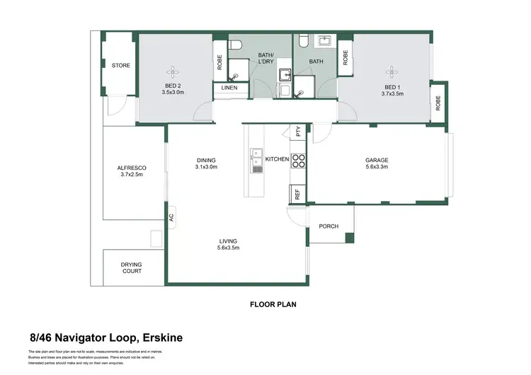 Floorplan of Homely house listing, 8/46 Navigator Loop, Erskine WA 6210