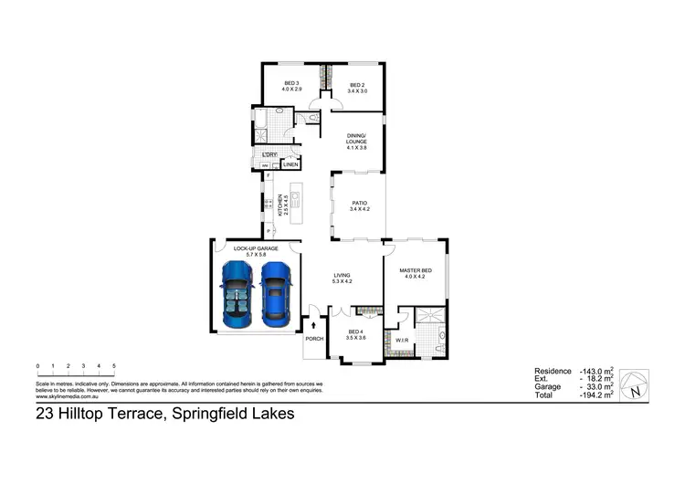 Floorplan of Homely house listing, 23 Hilltop Terrace, Springfield Lakes QLD 4300