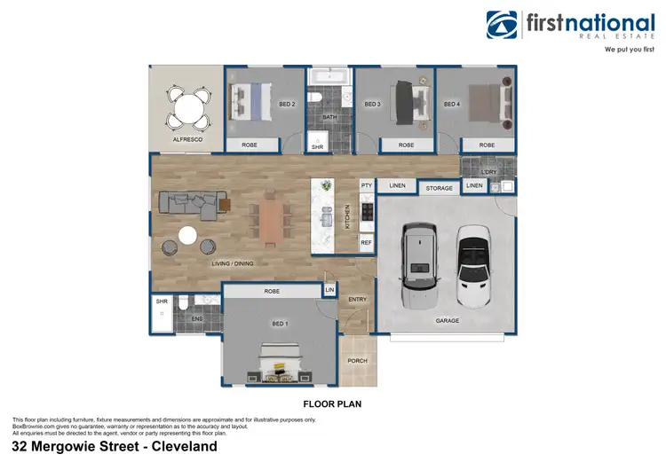 Floorplan of Homely house listing, 32 Mergowie Drive, Cleveland QLD 4163