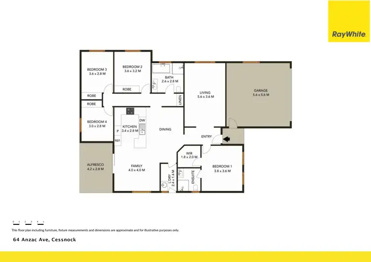 Floorplan of Homely house listing, 64 Anzac Avenue, Cessnock NSW 2325