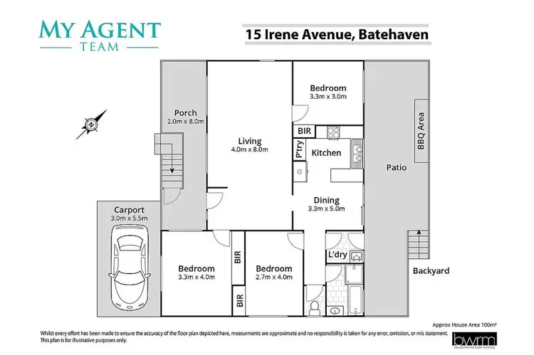 Floorplan of Homely house listing, 15 Irene Avenue, Batehaven NSW 2536