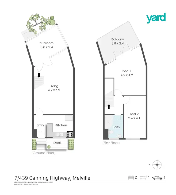 Floorplan of Homely house listing, 7/439 Canning Highway, Melville WA 6156