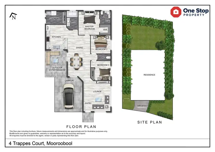Floorplan of Homely house listing, 4 Trappes Court, Mooroobool QLD 4870