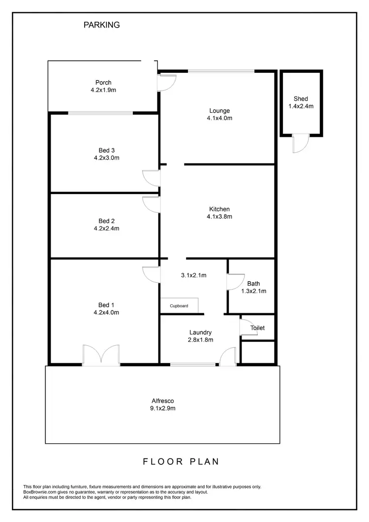 Floorplan of Homely house listing, 6 Coombe Street, Bayswater WA 6053