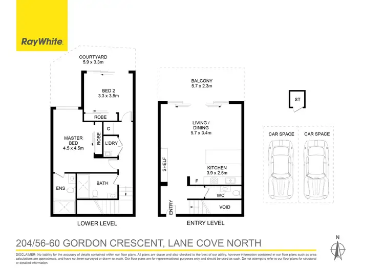 Floorplan of Homely apartment listing, 204/56-60 Gordon Crescent, Lane Cove North NSW 2066
