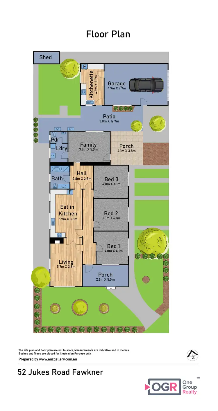 Floorplan of Homely house listing, 52 Jukes Road, Fawkner VIC 3060