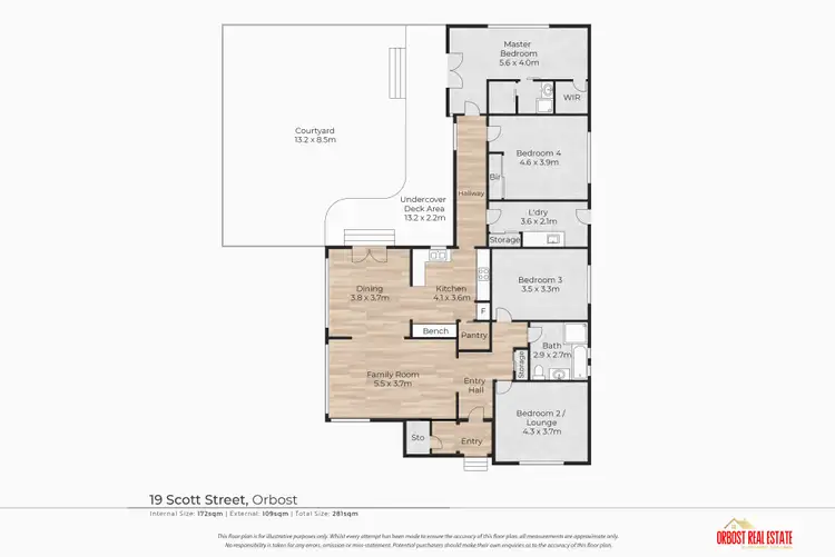 Floorplan of Homely house listing, 19 Scott Street, Orbost VIC 3888