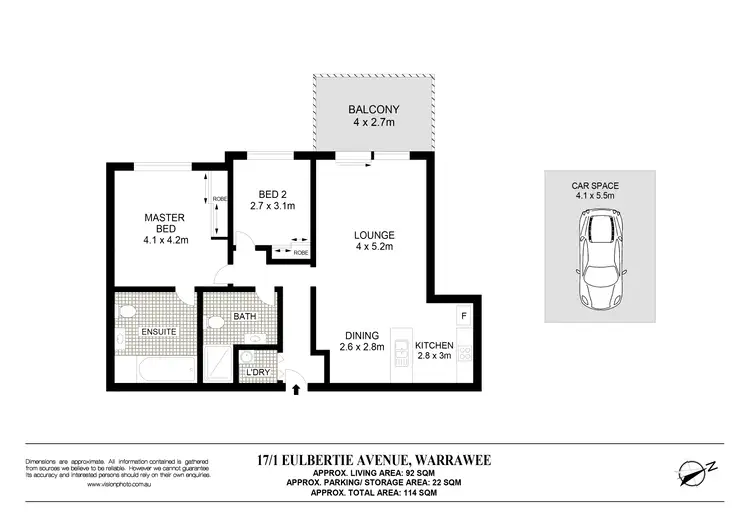 Floorplan of Homely apartment listing, 17/1-3 Eulbertie Avenue, Warrawee NSW 2074