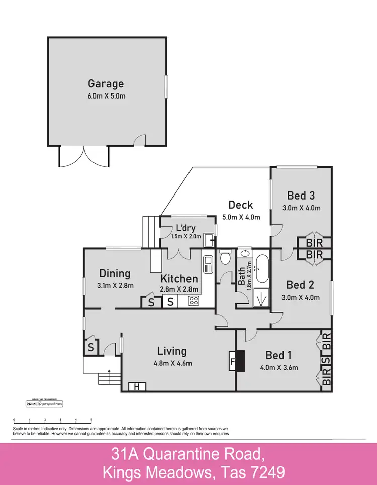 Floorplan of Homely house listing, 31A Quarantine Road, Kings Meadows TAS 7249