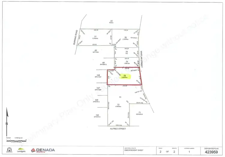 Floorplan of Homely land listing, Proposed Lot 73 Whitlam Street, Mount Helena WA 6082