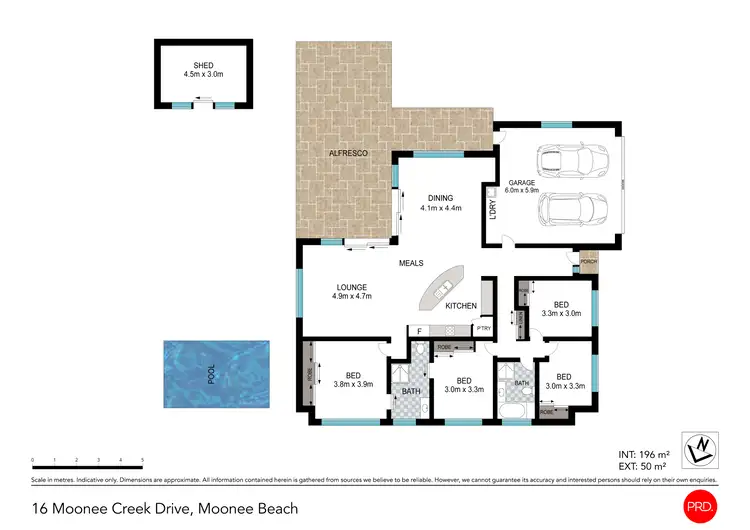 Floorplan of Homely house listing, 16 Moonee Creek Drive, Moonee Beach NSW 2450