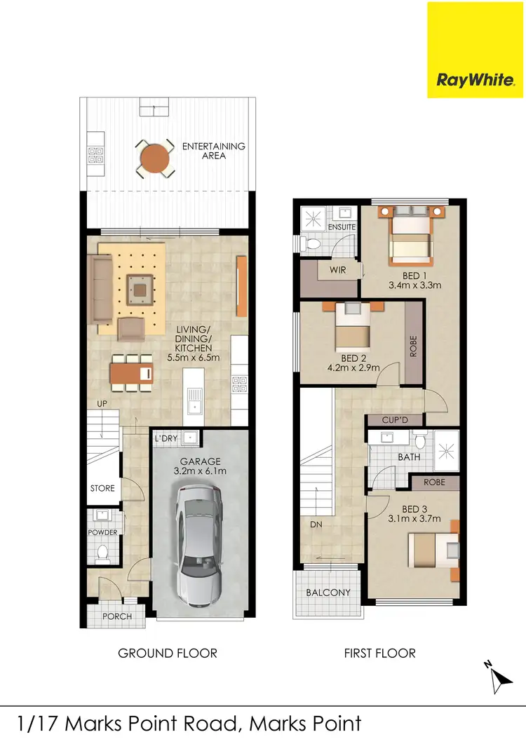 Floorplan of Homely townhouse listing, 11/7 Marks Point Road, Marks Point NSW 2280